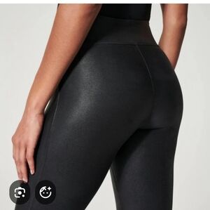 Joe Fresh Shiny Black Faux Leather Leggings XL